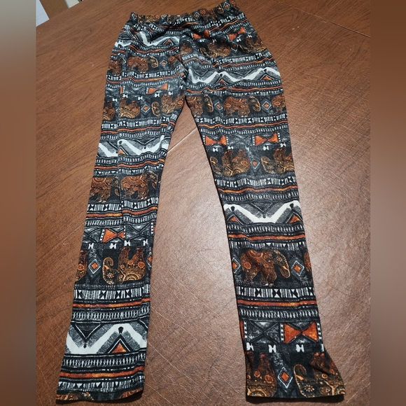 Hot Kiss Pants - Hot Kiss Multicolor Patterned Fabric